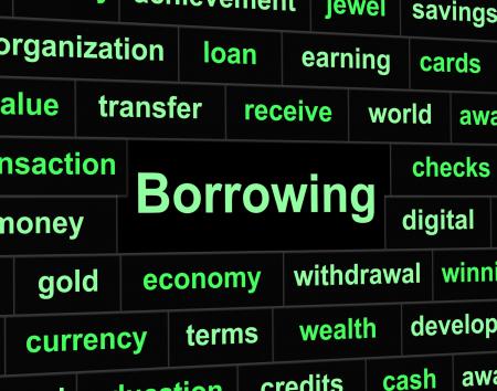 Borrow Debt Shows Arrears Finance And Liability