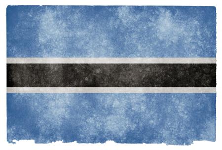 Botswana Grunge Flag