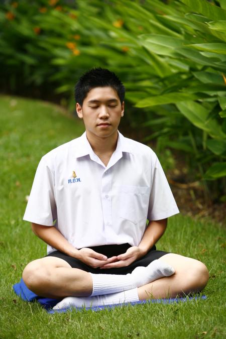 Boy in meditation