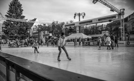 Boys Ice Skating