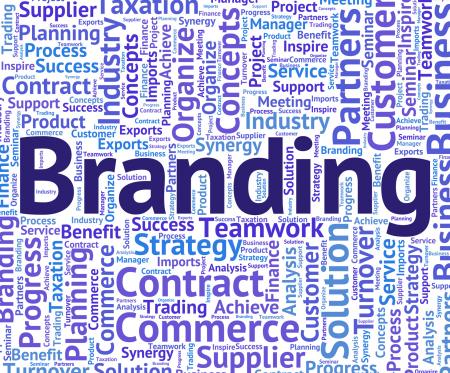 Branding Word Indicates Company Identity And Branded