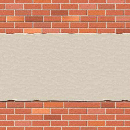 Brick Wall Represents Empty Space And Backdrop