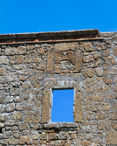 Brick wall with window