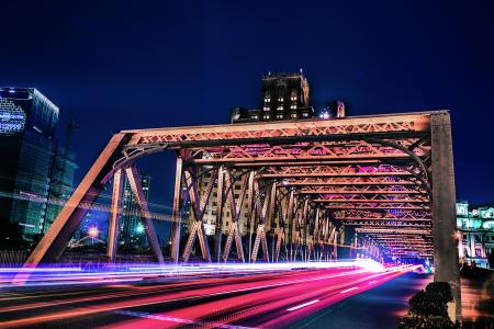 Bridge in Time-lapse Photo