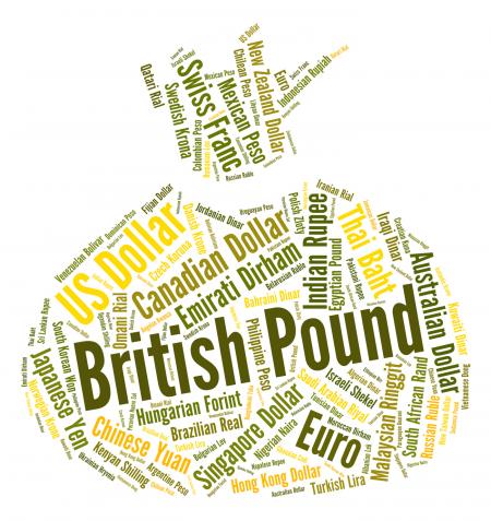 British Pound Shows Foreign Exchange And Currency