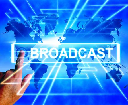 Broadcast Map Displays Internet Broadcasting and Transmission of News