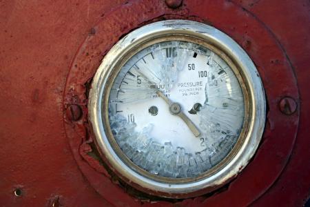 Broken oil meter