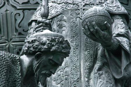 bronze monument close-up