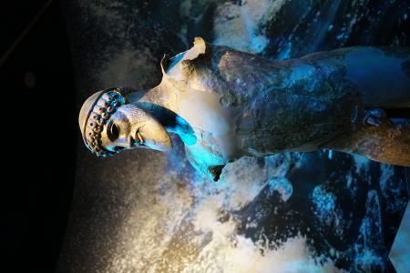 Bronze statue of a man (Poseidon?)