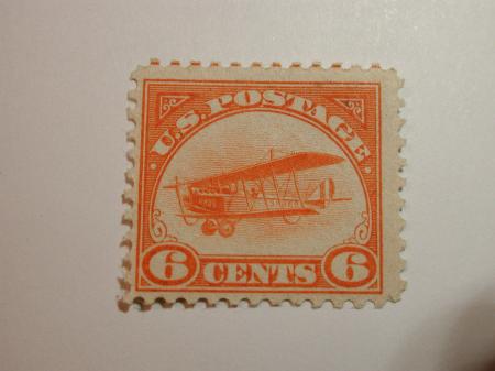 Brown Airmail Stamp