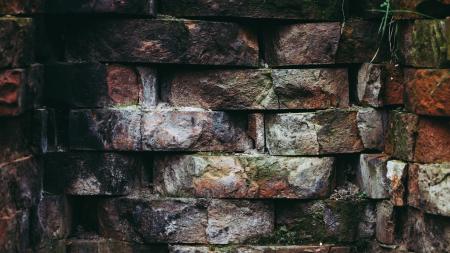 Brown and Grey Brick Wall