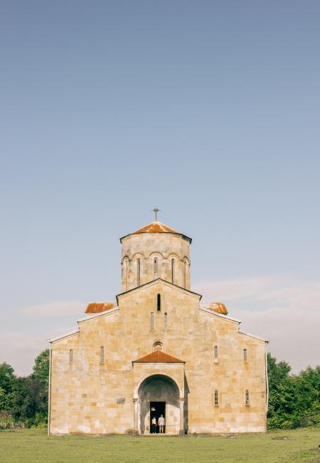 Brown and Orange Church