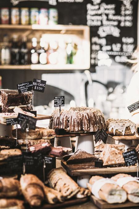 Brown and White Cakes