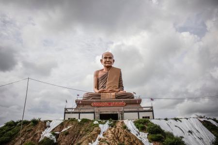 Brown Concrete Buddha Building
