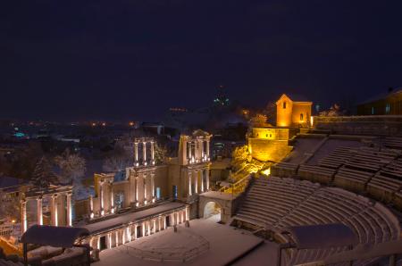 Brown Concrete Coliseum during Nighttime