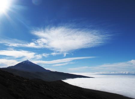 Brown Concrete Mountain Under Blue and White Sky during Dayitme
