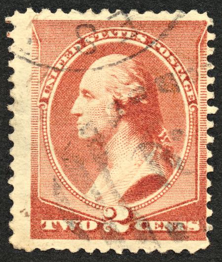 Brown George Washington Stamp