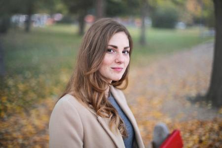 Brown-haired Woman Wearing Brown Blazer Focus Photo