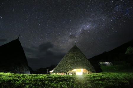 Brown House during Nighttime