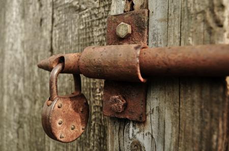 Brown Metal Padlock