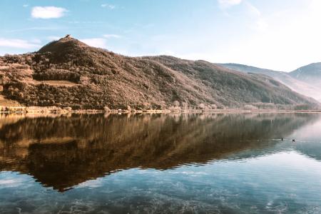 Brown Mountain Near Lake