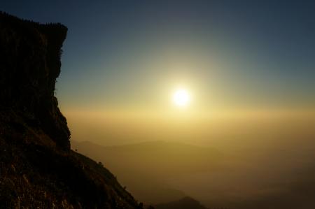 Brown Mountain Rock during Dawn