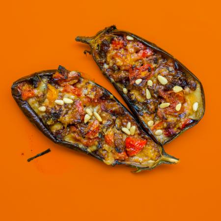 Brown Slice Eggplants