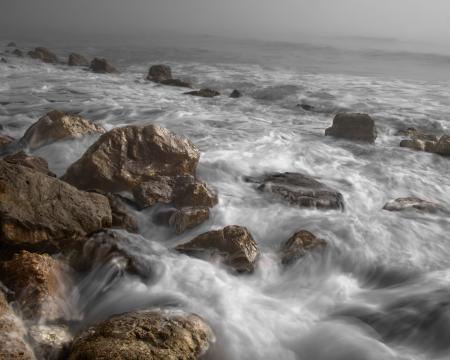 Brown Stone on a Sea