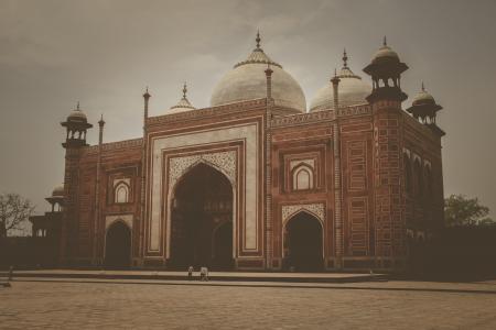 Brown White and Beige Mosque