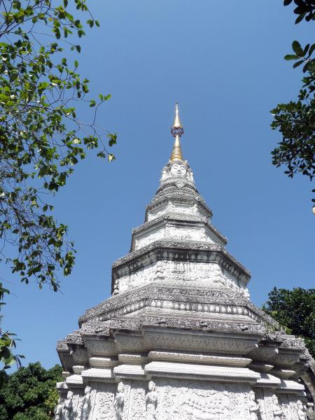 Buddha face on pagoda
