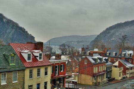 Buildings on High Street with the water gap in the distance