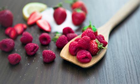 Bunch of Raspberries