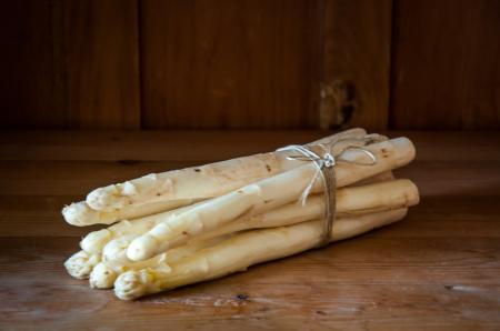 Bunch of white asparagus