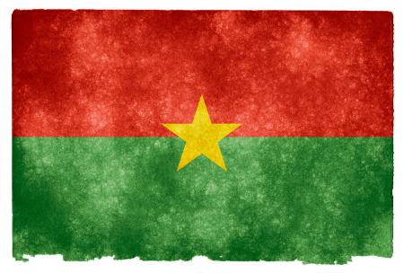 Burkina Faso Grunge Flag