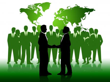 Business People Shows Working Together And Businessmen