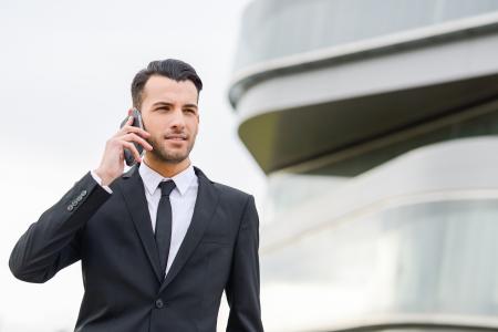 Businessman with phone