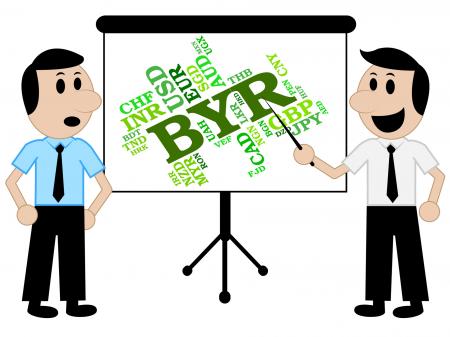 Byr Currency Represents Forex Trading And Belarusian