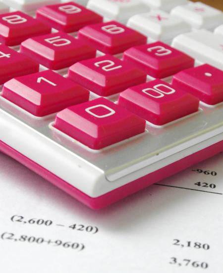 Calculator with Paperwork