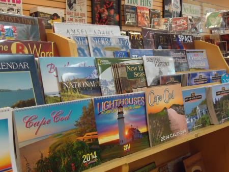 Calendars display rack