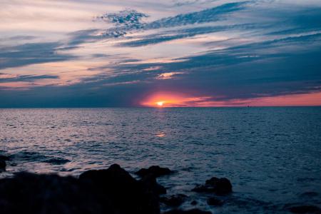 Calm Sea during Sunset