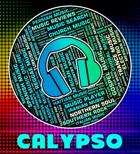 Calypso Music Indicates Sound Track And Caribbean