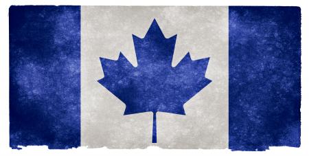Canada Grunge Flag - Blue