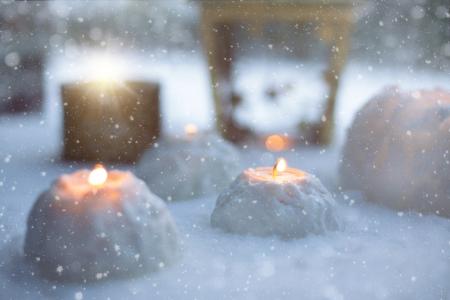 Candle Light In Winter