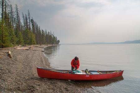 Canoeist on the Bank