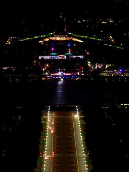 Capital Hill, Canberra, during Enlighten