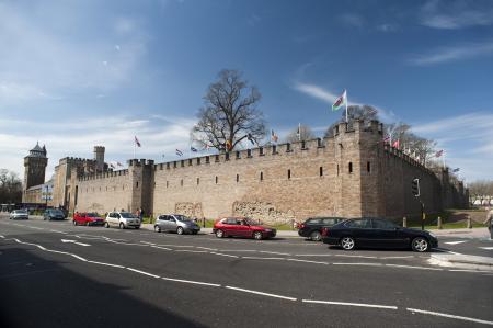 Cardiff Castle Walls
