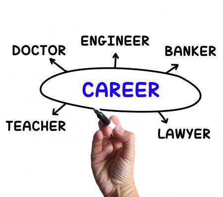 Career Diagram Means Profession And Field Of Work