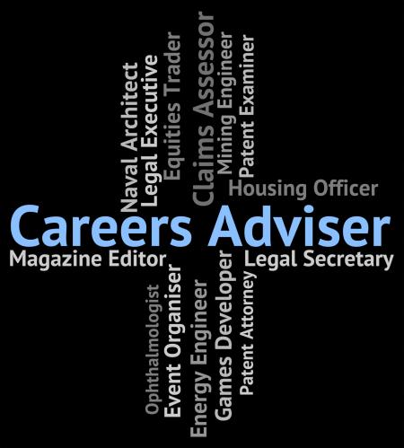 Careers Adviser Shows Work Professions And Guide