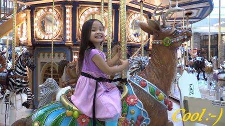 Girl on Carousel