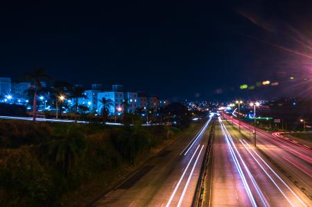 Cars Passing Through the Highway